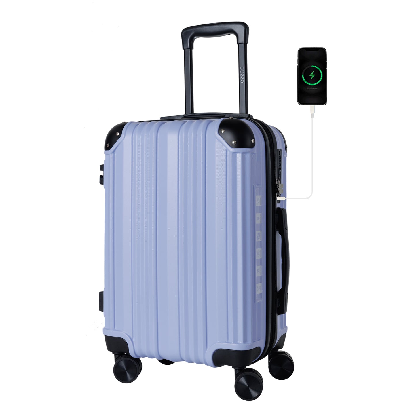 Hardshell Carry-On Luggage with TSA Lock