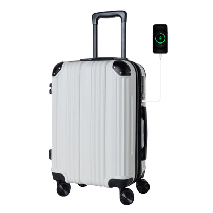 24-inch Hardshell Carry-On Luggage with TSA-Approved Locks