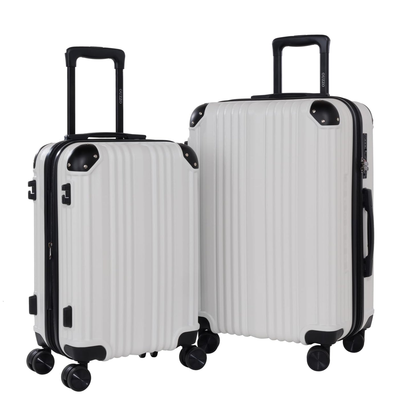 20/24 Inch Hardshell Carry-On Luggage Set with 360° Silent Spinner Wheels - 2 Piece