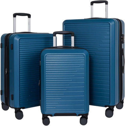 3 Piece Hardshell Luggage Set with TSA Lock-20/24/28 Inches