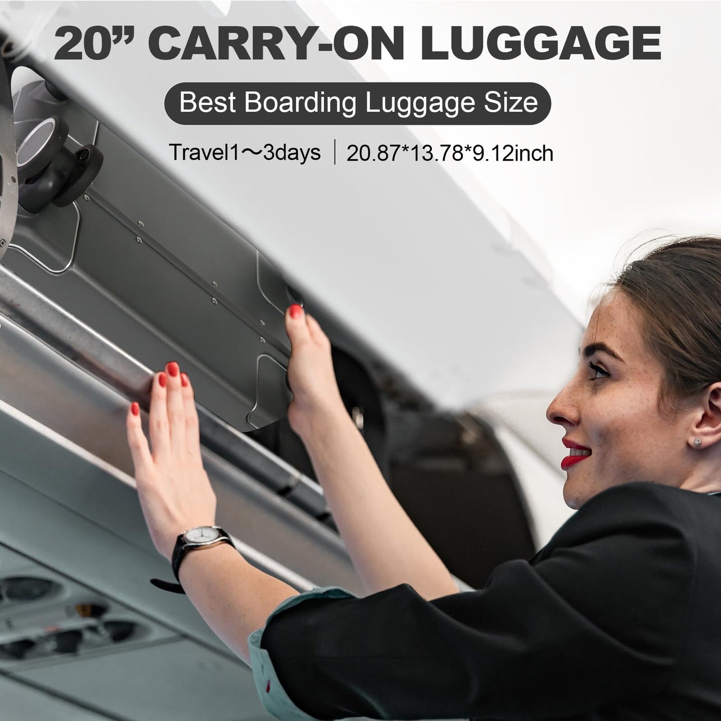 20-inch TSA Approved Hardshell Carry-On Luggage