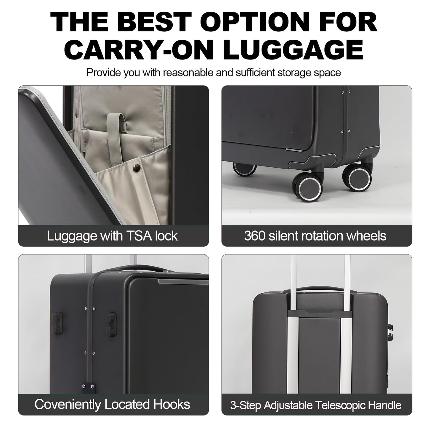 20-inch TSA Approved Hardshell Carry-On Luggage