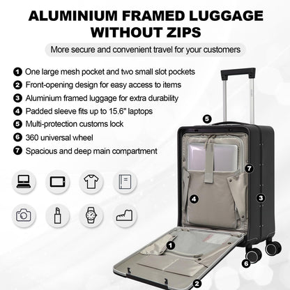 20-inch TSA Approved Hardshell Carry-On Luggage