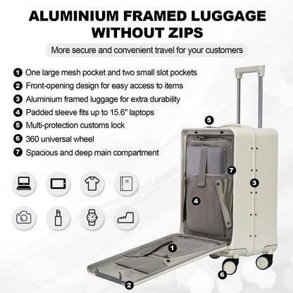 20-inch TSA Approved Hardshell Carry-On Luggage