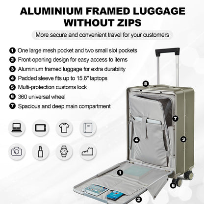 20-inch TSA Approved Hardshell Carry-On Luggage