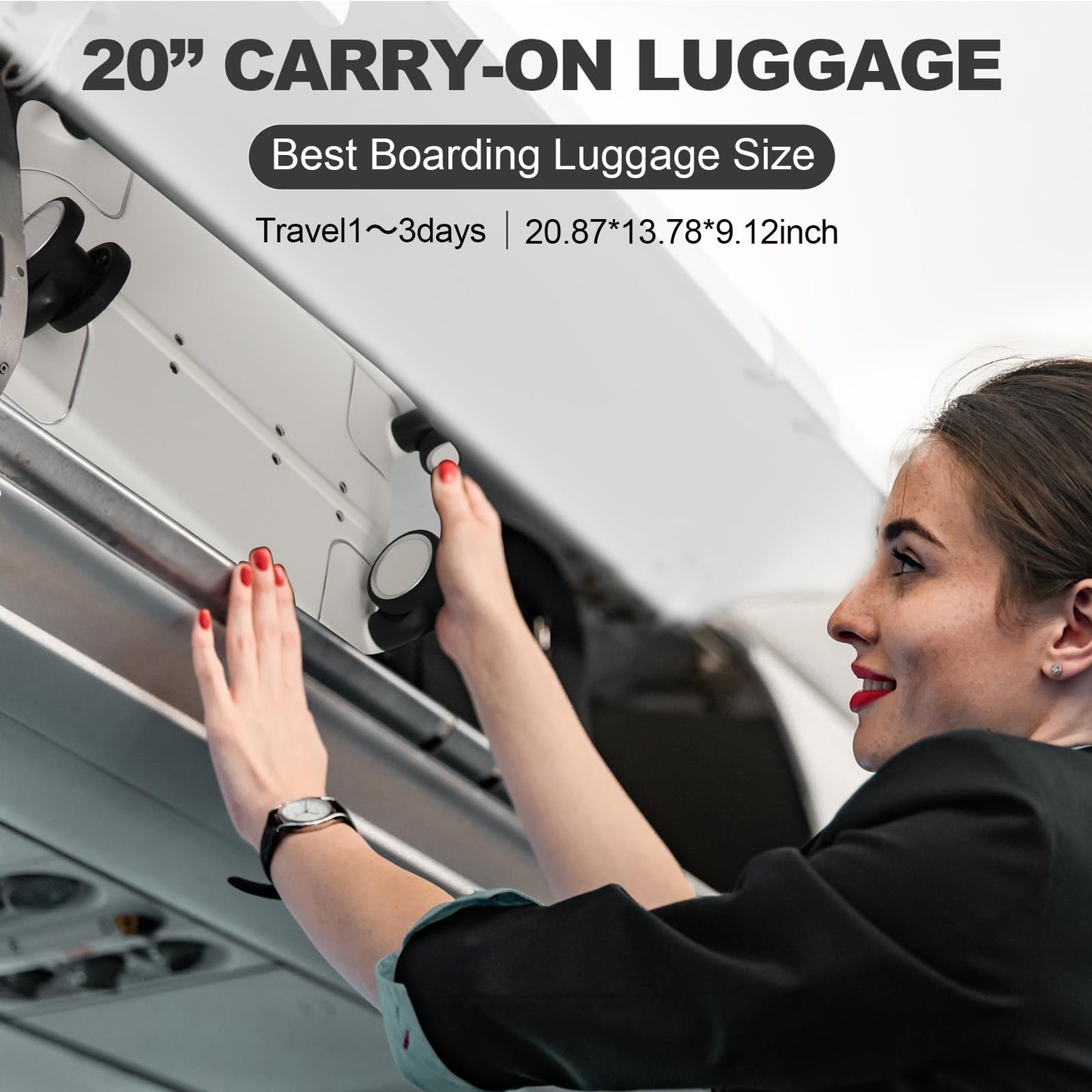 20-inch TSA Approved Hardshell Carry-On Luggage