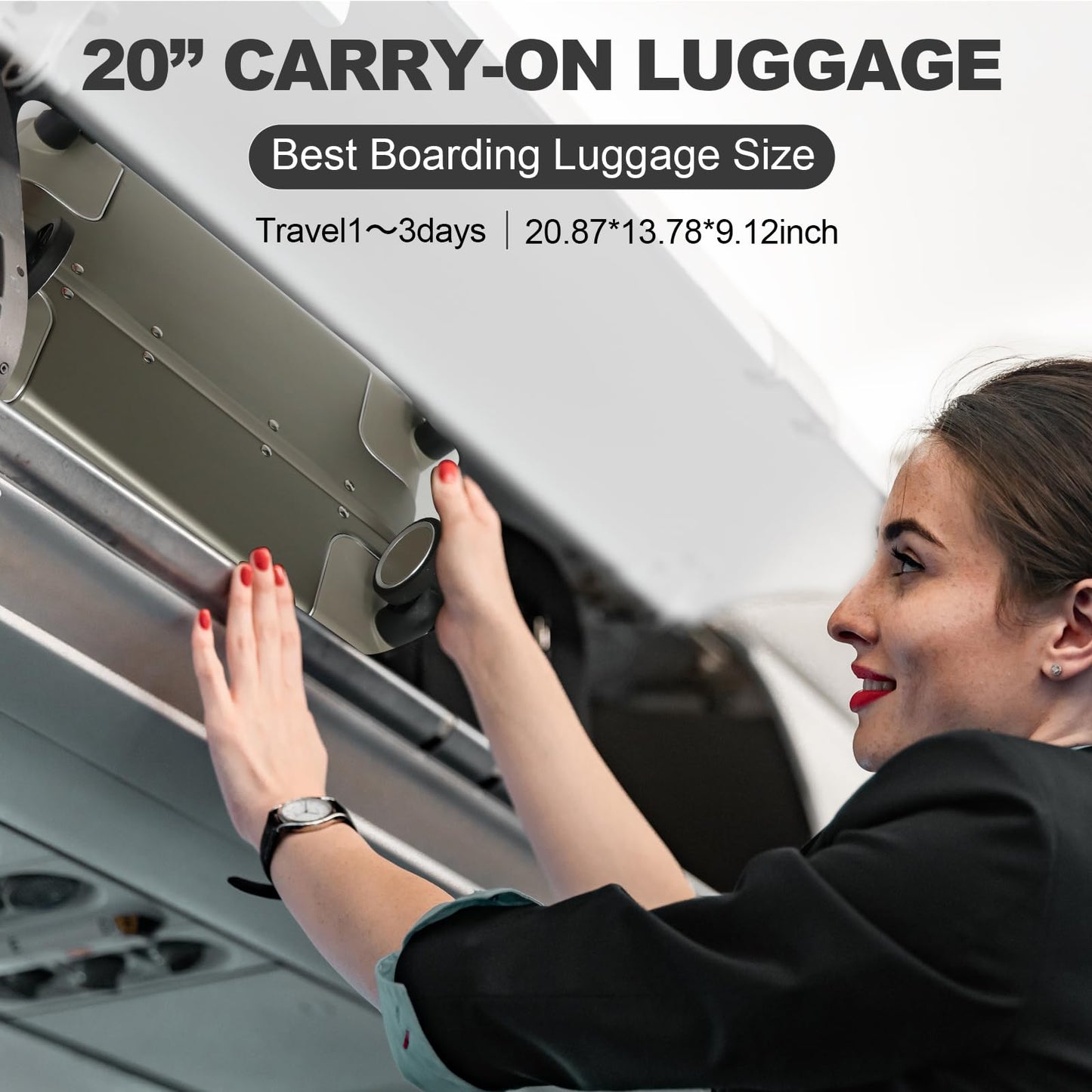 20-inch TSA Approved Hardshell Carry-On Luggage