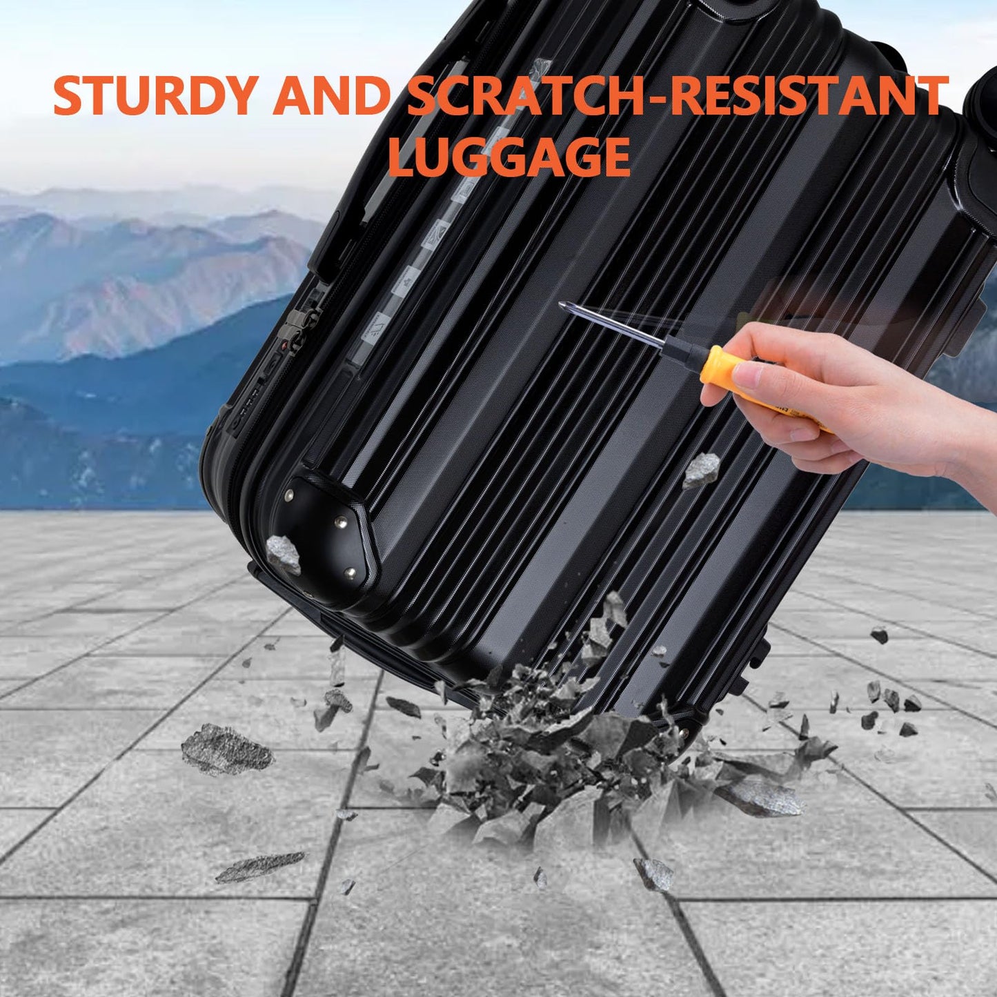 Hardshell Carry-On Luggage with TSA Lock